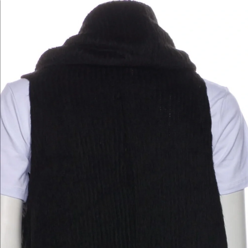 Alice + Olivia Black Open Sweater Vest XS